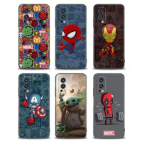 Cartoon Marvel Comics Spiderman Silicone Phone Case For Oneplus 10 9 8 7 T Pro 8T Back Cover One Plus Nord 2 5G CE Ace 2v Funda