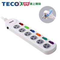 TECO東元六開六插轉接電源線組XYFWL26R6【愛買】