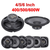 1Pcs 4/5/6 Inch Car Speakers 400/500/600W Vehicle Door Subwoofer Audio Stereo Full Range Frequency Music Stereo Speakers for Car