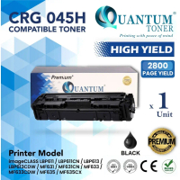 QUANTUM FULL SET Canon 045H Cartridge 045H CRG 045H Cart 045H High Yield Compatible Laser Toner LBP6