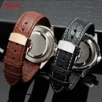 Alligator Leather Watchband 18mm 20mm 21 22mm Genuine leather bracelet high-grade watch band handmade strap watches accessories