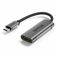 tomtoc USB-C to DisplayPort 1.4 轉接器 L2021G 4K 60 / 120Hz 適用MacBook Pro/Galaxy/Dell [2美國直購]