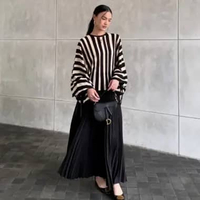 GONEGANI OFFICIAL - Sweater Rajut Wanita Oversized Premium Look And Comfy Wear Alone Sweater Black