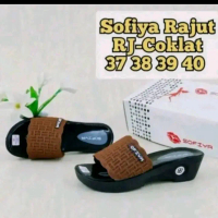 sandal wanita wedges sofiya terlaris-sandal sofiya rajut terlaris karet