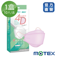 【MOTEX 摩戴舒】韓版4D立體醫療用口罩 魚型口罩(櫻花粉 10片/盒)
