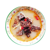 【上野物產】10包 米血麻油雞(500g±10%/內容物120g/包 麻油雞/米血/麻油米血/火鍋)