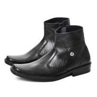 Sepatu Pantofel Tinggi 100% Kulit Pria Mengkilap Keren Tren 2025 Power Walk: Pantofel Tinggi dengan 