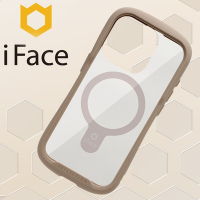 日本 iFace iPhone 15 Pro Reflection MagSafe 抗衝擊強化玻璃保護殼 - 莫蘭迪棕色