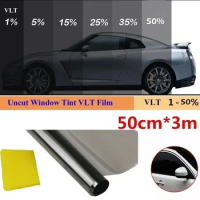 50cm X 3m 1/5/15/25/35 Percent VLT Heat &amp; UV Block Professional Window Tint Film Auto Car UV Protector Sun Shade Glass Sticker