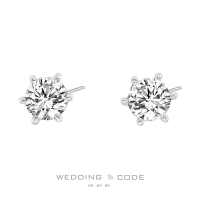 【WEDDING CODE】鉑金14K金 10分鑽石耳環 3126(天然鑽石 母親節 現貨禮物)