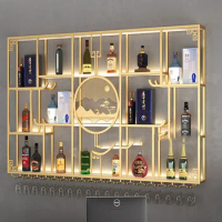 Display Holder Wine Cabinets Industrial Living Room Liquor Aesthetic Bar Cabinet Salon Bottle Mueble Para Vino Home Furniture