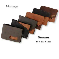 Dompet Mortega Original | Dompet pria Mortega | Dompet Lipat - M-1034 Kartu Kulit