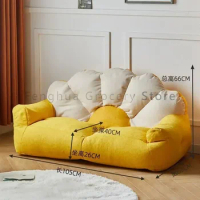 Lazy Bean Bag Tatami Sofa Single 2 Seater Small Filling Sofa Ergonomic Comfortable Divani Soggiorno Modern Living Room Furniture