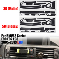 Car Sticker Carbon Fiber Interior Central Control Console Trim For BMW 3 Series E90 E92 E93 2005-2013 LHD Only Interior Sticker