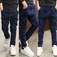 DIIMUU แฟชั่นกางเกงยีนส์ Chidlren Denim กางเกง Slim - fit ดินสอยาว Trousres กางเกงยีนส์เด็กเสื้อผ้า 5-13 ปี