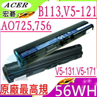 ACER 電池(原廠最高規) B113-M，B113-E-877，B113-M-323，3ICR17/65-2，V5-171-661，B113-E-9671，B113-M-660，B113-M-646