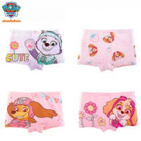 High Quality Original Paw Patrol 4PCS/SET Baby Girl's Underwear Kids Underpants Liberty Skye Mmarshall Rubble Everest For 2-8T