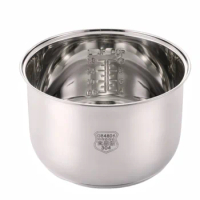 304 stainless steel inner tank for TIGER JBH-G2 (JBH-G102-W) rice cooker replacement of food grade uncoated inner tank.