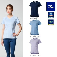 【MIZUNO 美津濃】女瑜珈短袖T恤 K2TAB202XX（任選一件）(T恤)