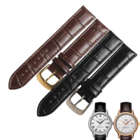 WENTULA Watch Strap For Tissot Carson T085407/410Watchbands Styles 19mm Genuine Leather Watch Band Watch Straps