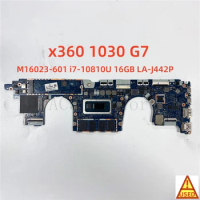 Laptop Motherboard M16023-601 LA-J442P FOR HP x360 1030 G7 WITH i7-10810U 16GB RAM Fully Tested and Works Perfectly
