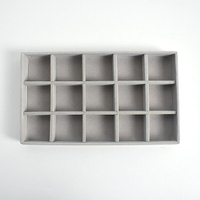 開放飾品盒 15格絨布收納盒【NAWA105】