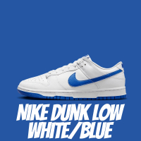NIKE 耐吉 休閒鞋 Nike Dunk Low White/Blue 白藍 洛杉磯道奇 男款 DV0831-104