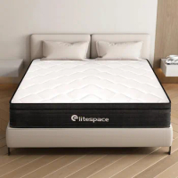 Queen Size Mattress,Grey Memory Foam Hybrid Queen Mattresses in a Box,Individual Pocket Spring Breathable Comfortable for Sleep