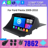Car Radio With Screen For Ford Fiesta 2009-2010 Android Auto stereo Multimedia Video Player NO 2din Navigation GPS Carplay DSP