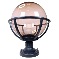 【彩渝】250MM PMMA 門柱燈(圓球 戶外球形柱頭燈 球型燈罩 庭園燈 可搭配LED)