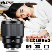 VILTROX 85mm f1.8 STM Auto Focus Fixed focus lens F1.8 Full frame Lens for Camera Sony E mount A9 a7III a7RIII a7SII A6500 A6400