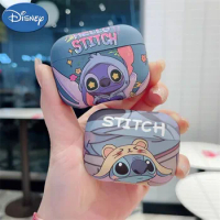Disney Cute Stitch AirPods Pro/Pro 2 Protective Case For Apple Aripods 1/2/3 Generation Wireless Bluetooth Headphone Soft Case