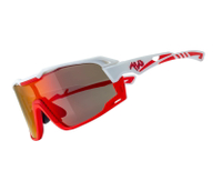 《720armour》運動太陽眼鏡 Flash HiColor S157-2-HC(消光法拉利紅框與亮澤白鏡腳)