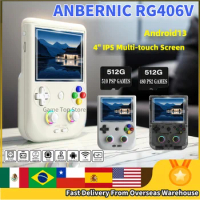 ANBERNIC RG406V Handheld Game Console 4" IPS Multi-touch Screen Android13 RG 406V Retro Video Games 