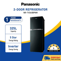 PANASONIC NR-TV341 325L INVERTER ENERGY SAVING 2-DOOR TOP FREEZER REFRIGERATOR NR-TV341BPKM