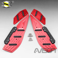 For XMAX300 Foot Pegs XMAX 125 250 300 Foot Rest Plate Skidproof 2017-2022 Aluminum Alloy Pedal Plate Modified Footrest Footpads