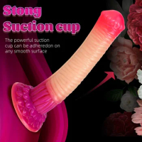 Soft Silicone Horse Dildo with Suction Cup Animal Dildo Prostate Massager Male Anal Plug Animal Dildo Butt Plug Masturbation Toy