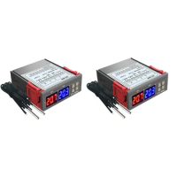 2X Digital Thermostat Temperature Controller STC-3008 Thermometer Sensor Hygrometer 12V 24V 220V