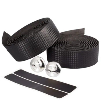 1Pc Bicycle Handlebar Tape Carbon/Camouflage Anti-Slip Damping Cycling Road Bike Handle Belt Wraps with Bar End Plugs
