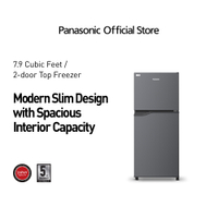 Panasonic NR-BQ211VS 7.9 cu. ft. 2 Door Top Mount Freezer Direct Cool Inverter Refrigerator