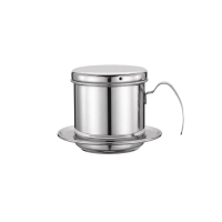 One Two Cups Vietnam Drip Coffee Filter Saringan Kopi Sekrup 250ml 8Q - LC2 Alat Cangkir Stainless S