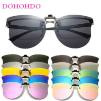 DOHOHDO Polarized Sunglasses Men Clip On Sunglasses Eyewear Accessories Photochromic Driving Goggles Women Cat Eye Glasses UV400