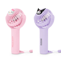三麗鷗 可旋轉頸掛風扇 (Kitty/庫洛米)｜JimmyPop 可站立隨身手持風扇 USB充電 戶外小電風扇