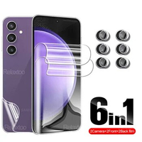6To1 Clear Hydrogel Front Back Film For Samsung Galaxy S23 FE Screen Protector SamsungS23FE S23FE S 23 F E 5G Camera Lens Glass