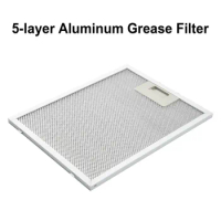 1PC Cooker Hood Filters Metal Mesh Extractor Vent Filter Metal Grease 300x240x9mm Stainless Steel Silver Kitchen Accessories