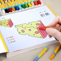 DIY Scratch Note Book with Wood Pencil Novelty Drawing Painting