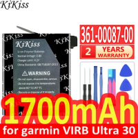 1700mAh KiKiss Powerful Battery 361-00087-00 for garmin VIRB Ultra 30 ultra30
