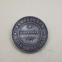 1873 SPAIN CARTAGENA REVOLUTIONARY 2.5 PESETAS(10 REALES) copy coins commemorative coins-replica coi