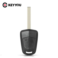 KEYYOU 10pcs Replacement 2 Button Remote Car Key Case Shell For Vauxhall Opel Astra Corsa Meriva Insignia Key Cover HU100 Blade