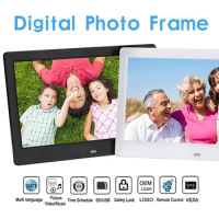 10 inch Screen LED Backlight HD 1024*600 Video Loop Digital Photo Frame Electronic Album Picture Music Movie Full Function